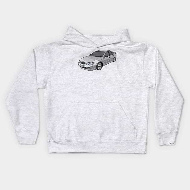 Ford Falcon ba xr6 car Kids Hoodie by Artbychb